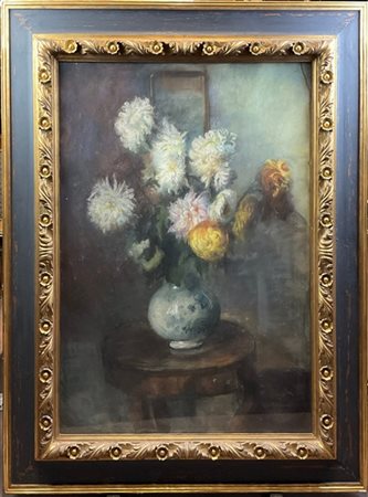 Donato Frisia "Vaso di fiori" 1923
pastelli colorati su carta (cm 106x80)
Firmat