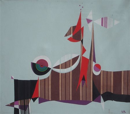 TULLI WLADIMIRO MACERATA 1922 MACERATA 2003 SUL MATERASSO DI LUISA, 1976...