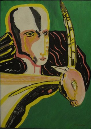 BRINDISI REMO ROMA 1918 LIDO DI SPINA 1996 SENZA TITOLO, 1971 OLIO SU TELA cm...