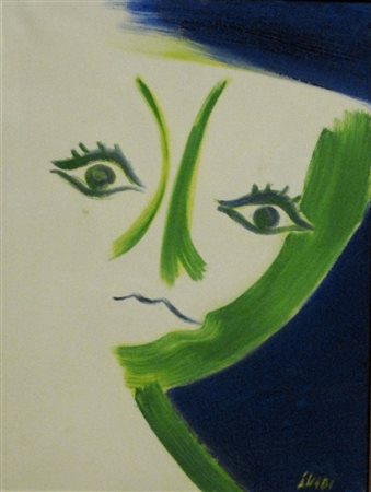 GUIDI VIRGILIO ROMA 1891 VENEZIA 1984 SENZA TITOLO OLIO SU TELA cm 40 x 30...