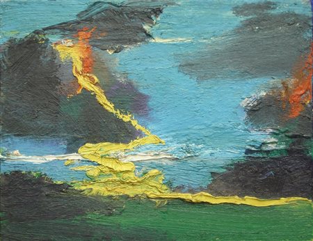 LO GIUDICE MARCELLO TAORMINA 1955 ARCIPELAGO, 1990 OLIO SU TELA cm 35 x 45...