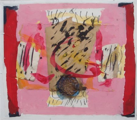 CARMASSI ARTURO LUCCA 1925 SENZA TITOLO TECNICA MISTA SU TAVOLA cm 52,5 x 60...