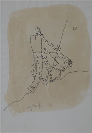 ROGNONI FRANCO MILANO 1913 MILANO 1999 SENZA TITOLO CARTA INTELATA cm 21 x 30...