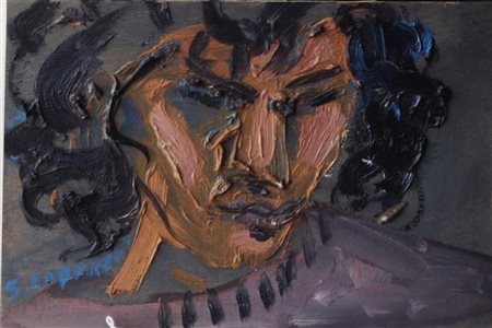 LOFFREDO SILVIO PARIGI 1920 SENZA TITOLO OLIO SU TAVOLA cm 24 x 33 Firma in...