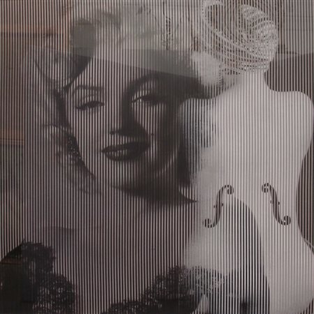 MALIPIERO 1934 OSMOSI, 2011 COLLAGE cm 85 x 85 Firma, titolo e anno al retro...