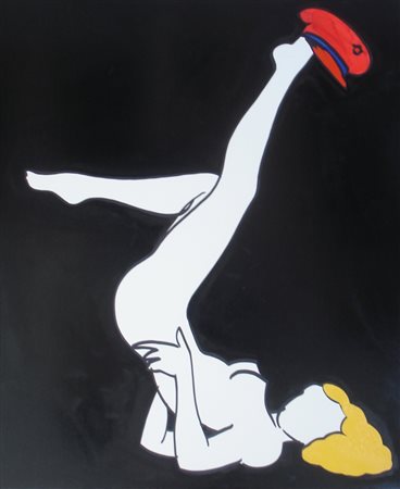 LODOLA MARCO DORNO 1955 SENZA TITOLO TECNICA MISTA E SMALTO SU TELA cm 100 x...