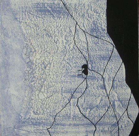 GI MORANDINI SENZA TITOLO TECNICA MISTA SU TAVOLA cm 23 x 23 Firma al retro...