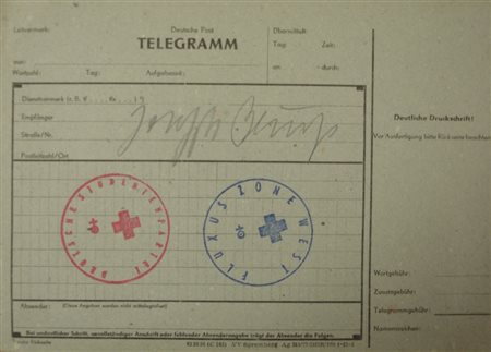BEUYS JOSEPH Krefeld 1921 Dusseldorf 1986 TELEGRAM TELEGRAMMA ORIGINALE...