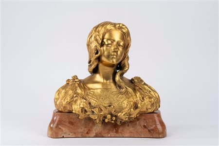 Antonio Ugo (Palermo 1870 - 1950)  - Ritratto di ragazza elegante