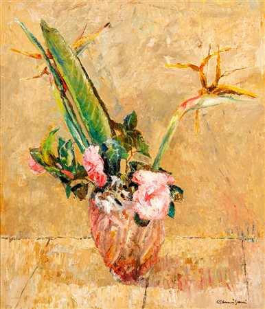 Giuseppe Amisani (Mede Lomellina  1881 - Portofino 1941)  - Vaso di fiori