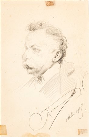 Ettore Ximenes (Palermo 1855 - Roma 1926)  - Ritratto di Filiberto Petiti, 1909