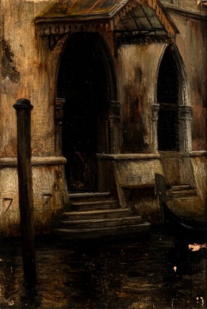 Giovanni Giani (Torino 1866 - 1936)  - Scorcio veneziano