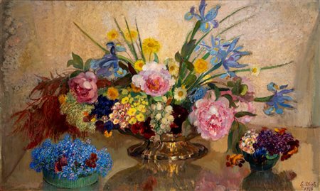 Evangelina Alciati (Torino 1883 - 1959)  - Riflessi, 1949