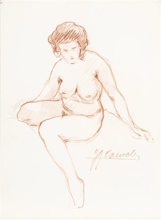 Gigi Comolli (Milano 1893 - 1976)  - Nudo femminile