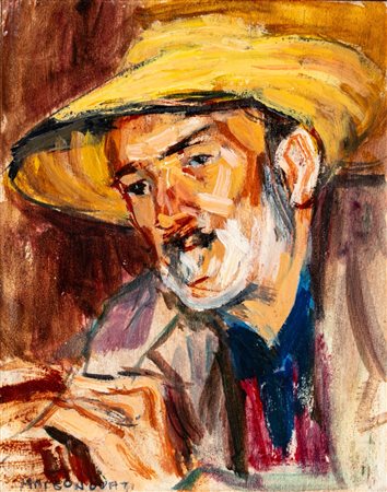 Marco Novati (Venezia 1895 - 1975)  - Bevitore