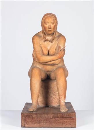 Napoleone Martinuzzi (Murano 1892 - Venezia 1977)  - Nudo femminile seduto