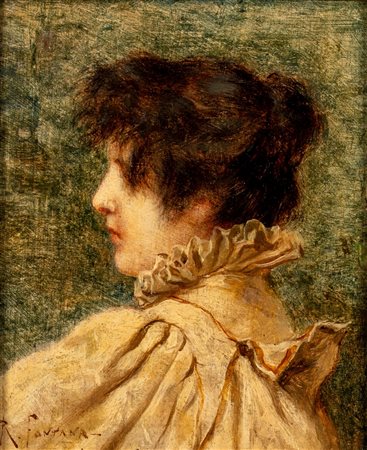 Roberto Fontana (Milano 1844 - 1907)  - Testina femminile