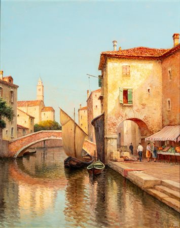 Hugo  Golli, detto Vallin (Novara 1921 - ?)  - Canale a Chioggia