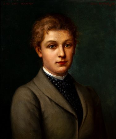 Jean Benner (Mulhouse 1836 - Parigi 1906)  - Ritratto femminile, 1891