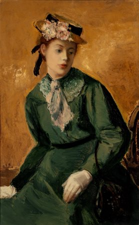 Giampiero Restellini (Monza 1895 - Como 1978)  - La provincialina, 1955