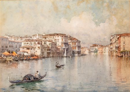 Emanuele Brugnoli (Bologna 1859 - Venezia 1944)  - Sole autunnale