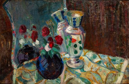 Rosa Menni Giolli (Milano 1889 - Melzo 1975)  - Natura morta, 1912