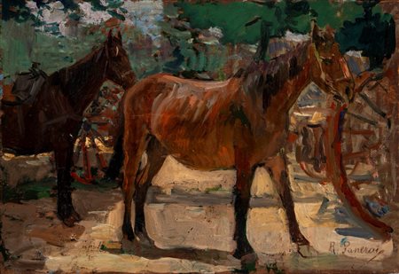 Ruggero Panerai (Firenze 1862 - Parigi 1923)  - Cavalli