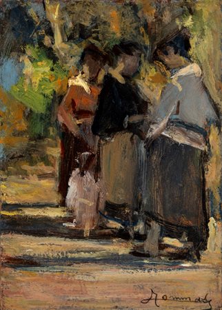 Ludovico Tommasi (Livorno 1866 - Firenze 1941)  - Al parco