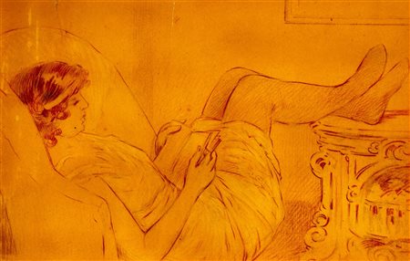 Gerda Wegener (Danimarca 1886 - 1940)  - La lettura