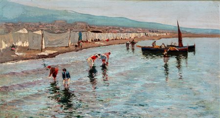Antonino Leto (Monreale 1844 - Capri 1913)  - Sole e mare, 1876