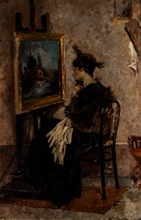 Eugenio Scorzelli (Buenos Aires 1890 - Napoli 1958)  - L'intenditrice