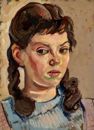 Bernardino Palazzi (Roma 1907 - 1986)  - Figura di donna, 1940