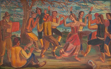 Tommaso Cascella (Ortona 1890 - Pescara 1968)  - Festa abruzzese