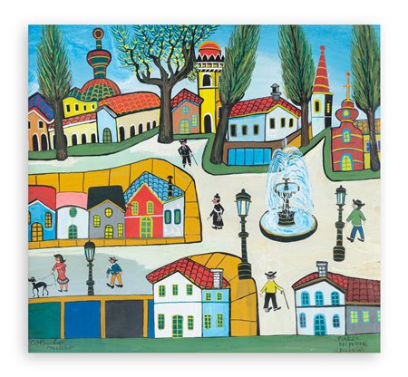 MARIO COLOMBO (1907-?) - Piazza dei Poveri (Polonia)