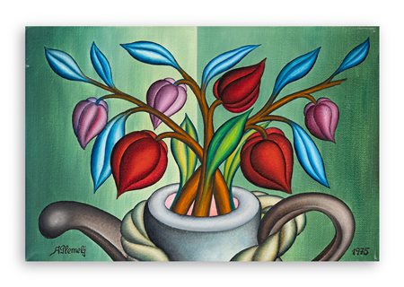 ANTON PLEMELJ (1923) - Fiori chiusi, 1975
