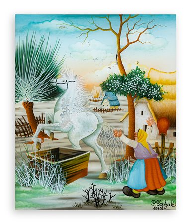 PERO TOPLJAK (1948) - Senza Titolo (Cavallo che fugge), 1975