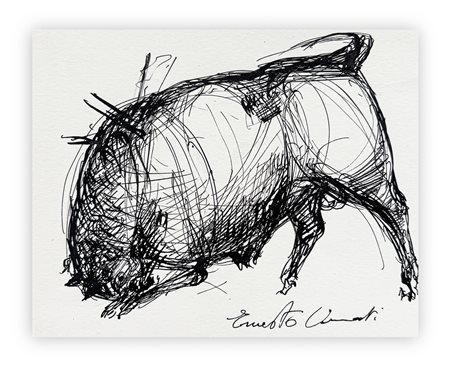 ERNESTO ORNATI (1932)  - Toro ferito