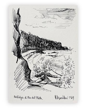 ROBERTO NONVEILLER (1917-1959) - Nostalgia del Mar del Plata, 1959