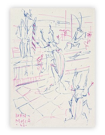 IVAN MOSCA (1915-2005) - Il negozio (insetti), 1948