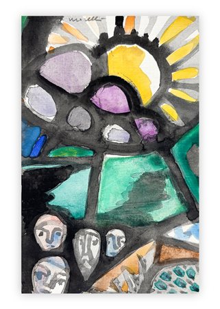 ENZO MORELLI (1896-1976) - Via del calvario, 1957