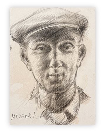 OLMEDO MEZZOLI (1908-1982) - Testa di giovane, 1959