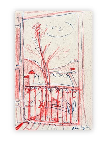 FRANCESCO MENZIO (1899-1979) - Finestra sul Po, 1948
