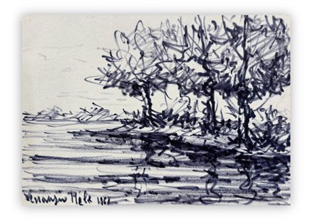 VENANZIO MELE (1925-1992)  - Lama del Sesia, 1961
