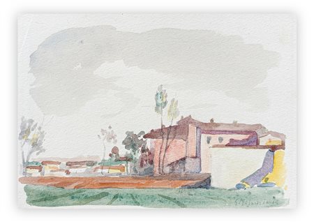 GIUSEPPE MASCARINI (1877-1954)  - Paesaggio, 1947