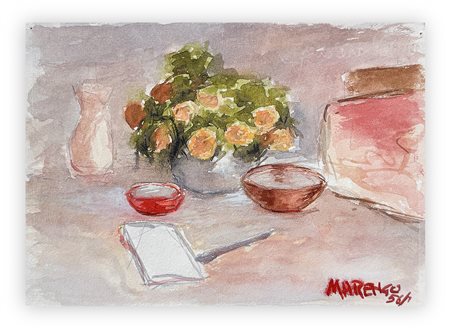 ADALBERTO MARENGO - Natura morta, 1956