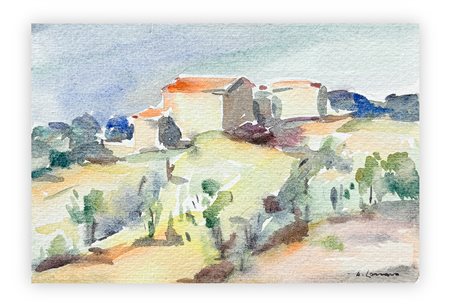 DINO LANARO (1908-1998) - Paesaggio, 1947