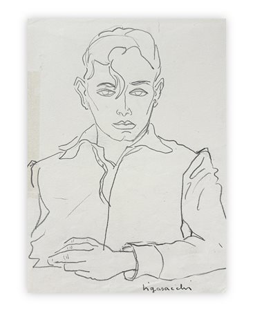 NATALE LIGASACCHI (1922-1989) - Giovane uomo