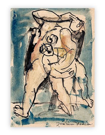 IBRAHIM KODRA (1918-2006) - La fucilazione della maternità, 1947