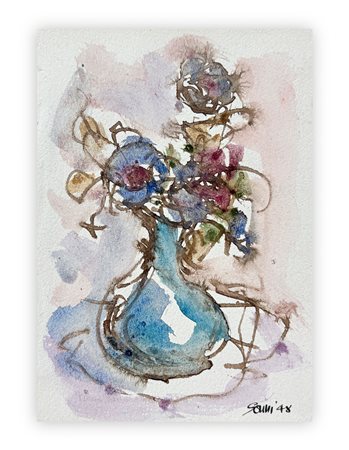 GINO GONICH GONNI (1911-2003) - Fiori, 1948