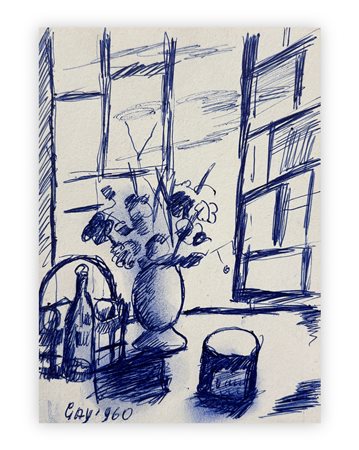LUIGI GAY (1904-1980) - Nella finestra, 1960